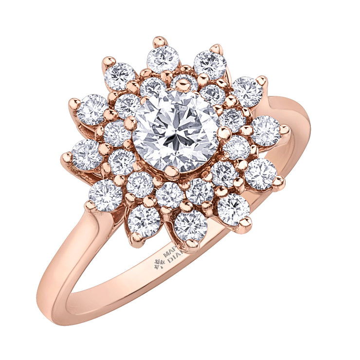 Rose Gold And Canadian Diamond Ring