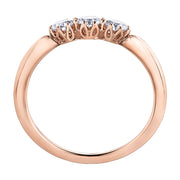 Maple Leaf Diamond Rose Gold Ring