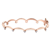 Maple Leaf Diamonds Rose Gold Bracelet