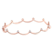 Maple Leaf Diamonds Rose Gold Bracelet