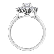 Maple Leaf Diamonds White Gold Ring