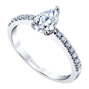 Maple Leaf Diamonds White Gold Ring