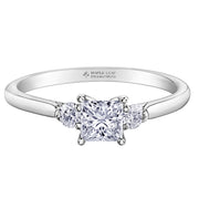 Maple Leaf Diamonds White Gold Ring