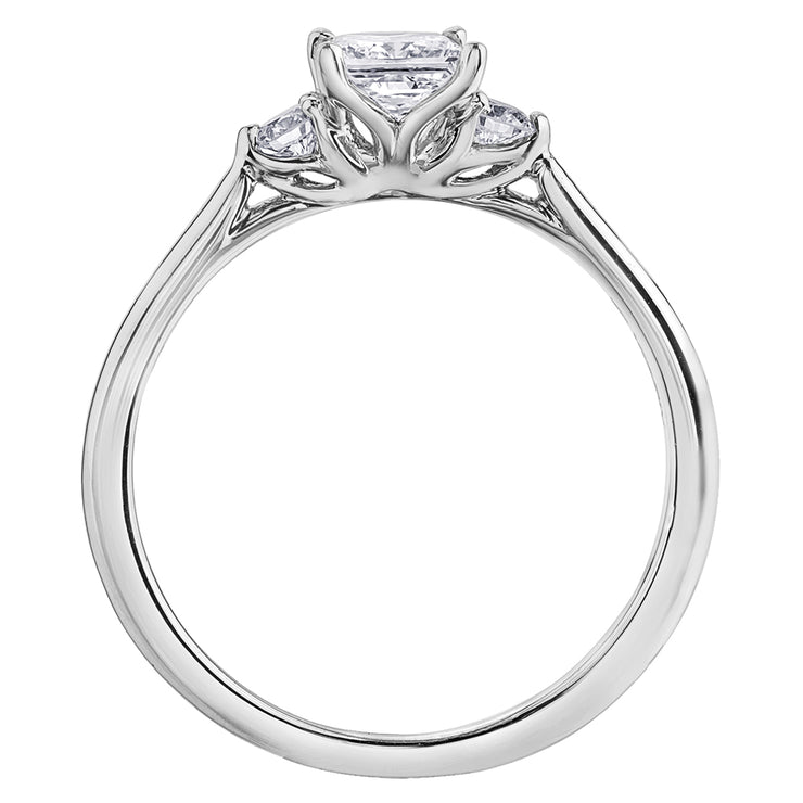 Maple Leaf Diamonds White Gold Ring