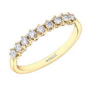 Maple Leaf Diamonds Yellow Gold Ring