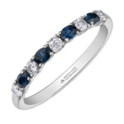 Maple Leaf Diamonds White Gold Sapphire Ring