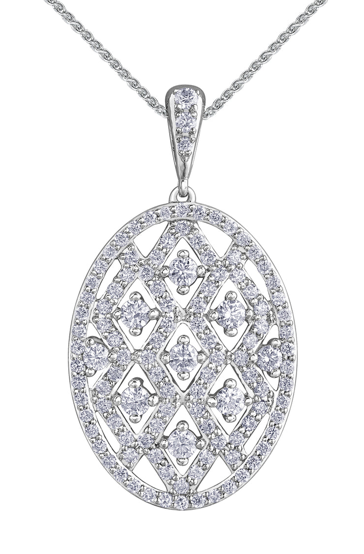 White Gold Diamond Pendant