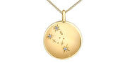 Yellow Gold Zodiac Constellation Pendant