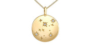 Yellow Gold Zodiac Constellation Pendant