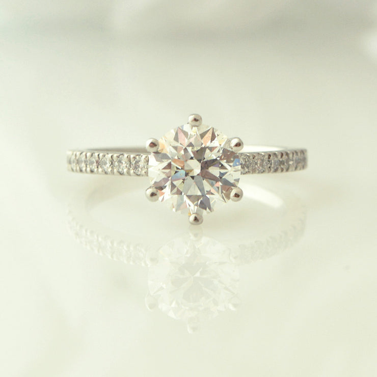 Platinum and Diamond Engagement Ring
