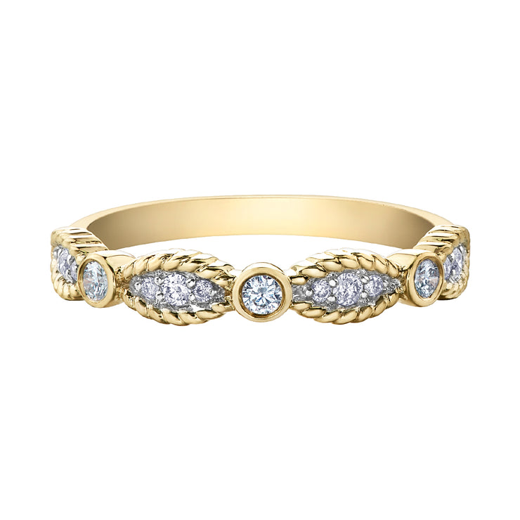 Yellow Gold Diamond Band