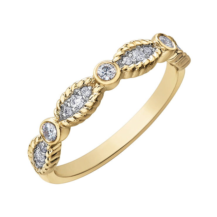 Yellow Gold Diamond Band